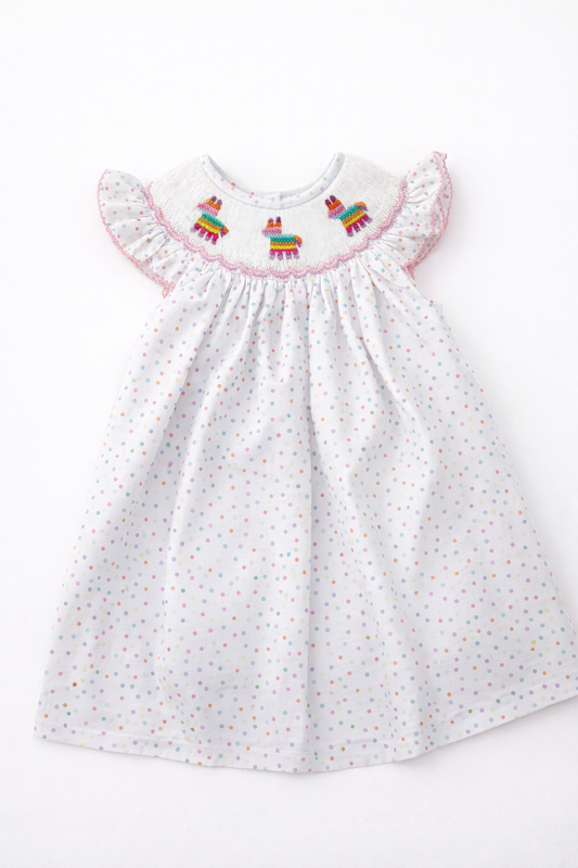 hand smocked pinata girl dress