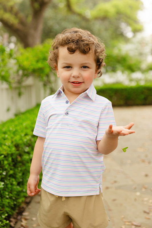 Pastel Stripes Boys' Polo (FINAL SALE)