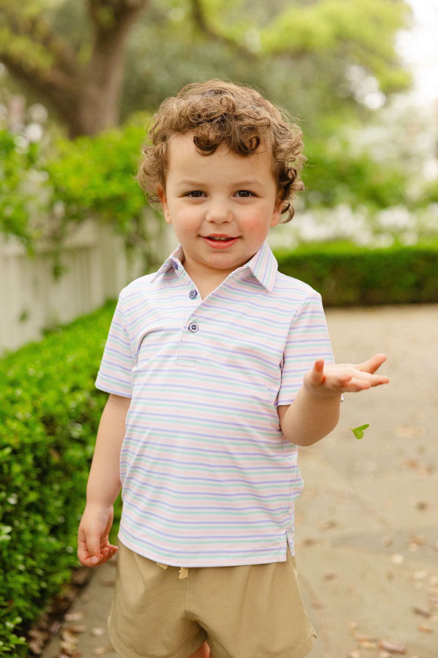 Pastel Stripes Boys' Polo (FINAL SALE)