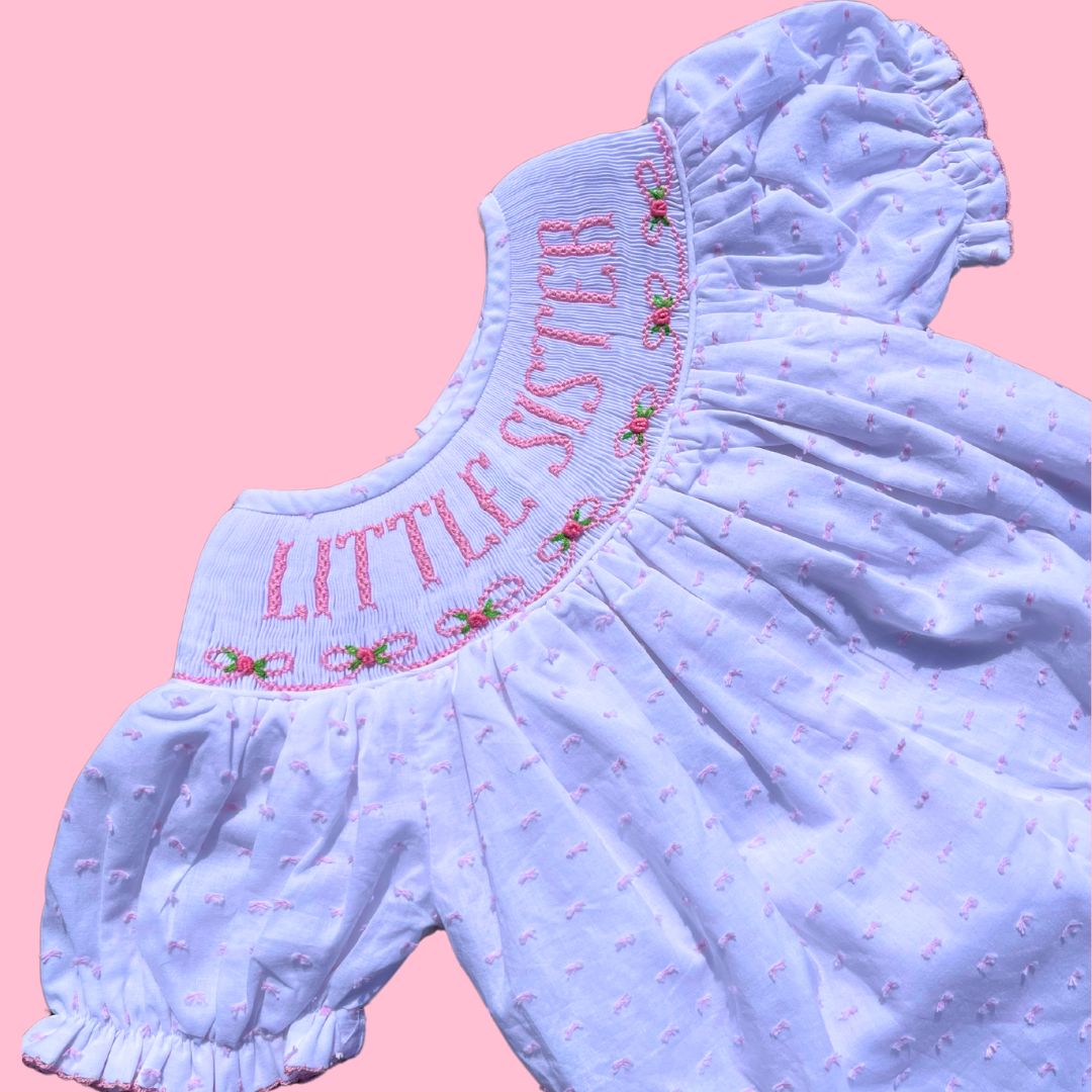 Pink Little Sister Bubble- New Fabric (see description for details)