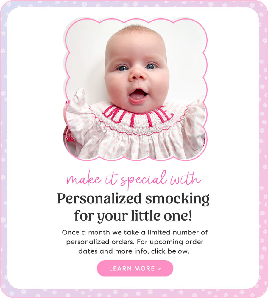 Personalized smocking for your little one!