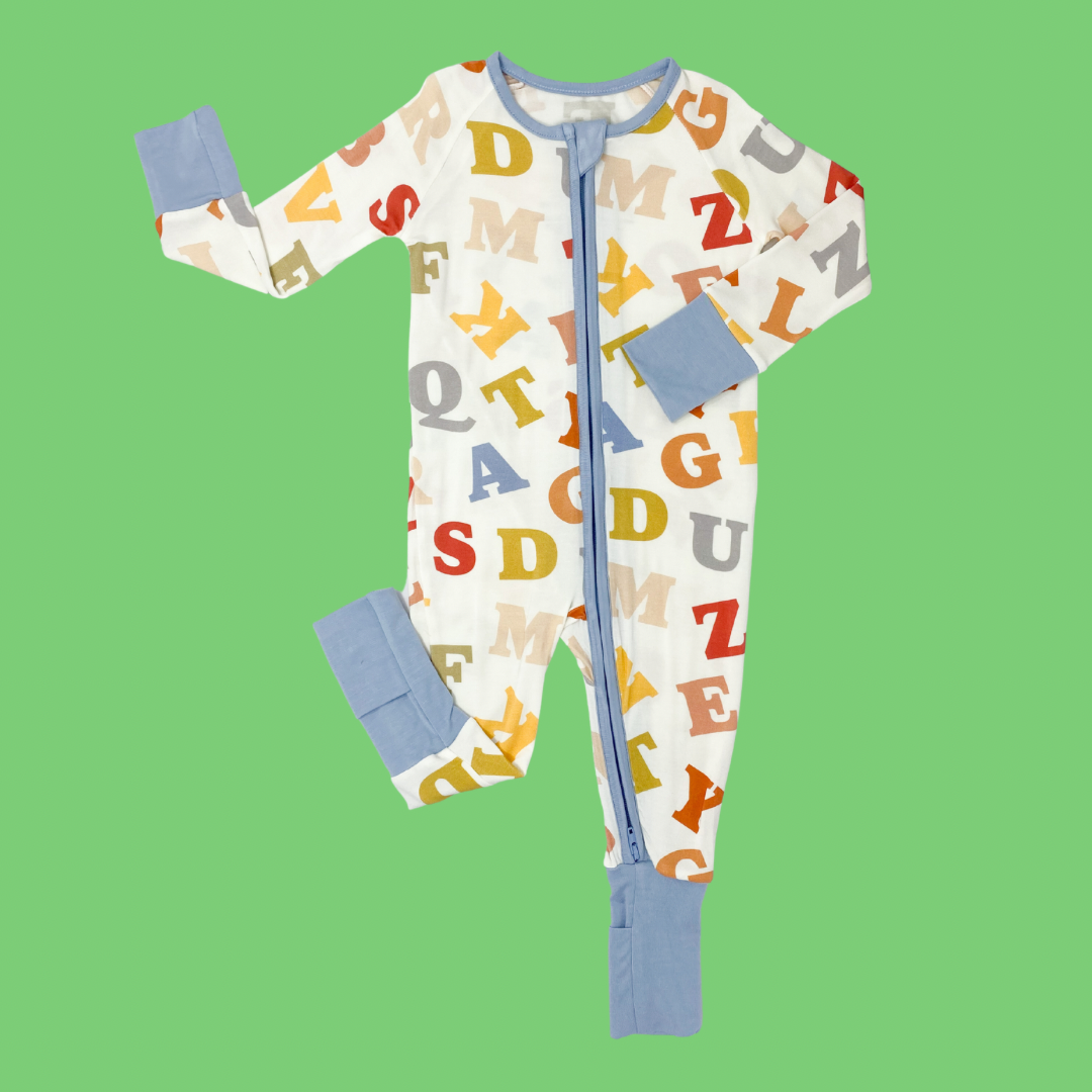 Alphabet Zipper Romper