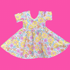Yellow Floral Twirl Dress (FINAL SALE)