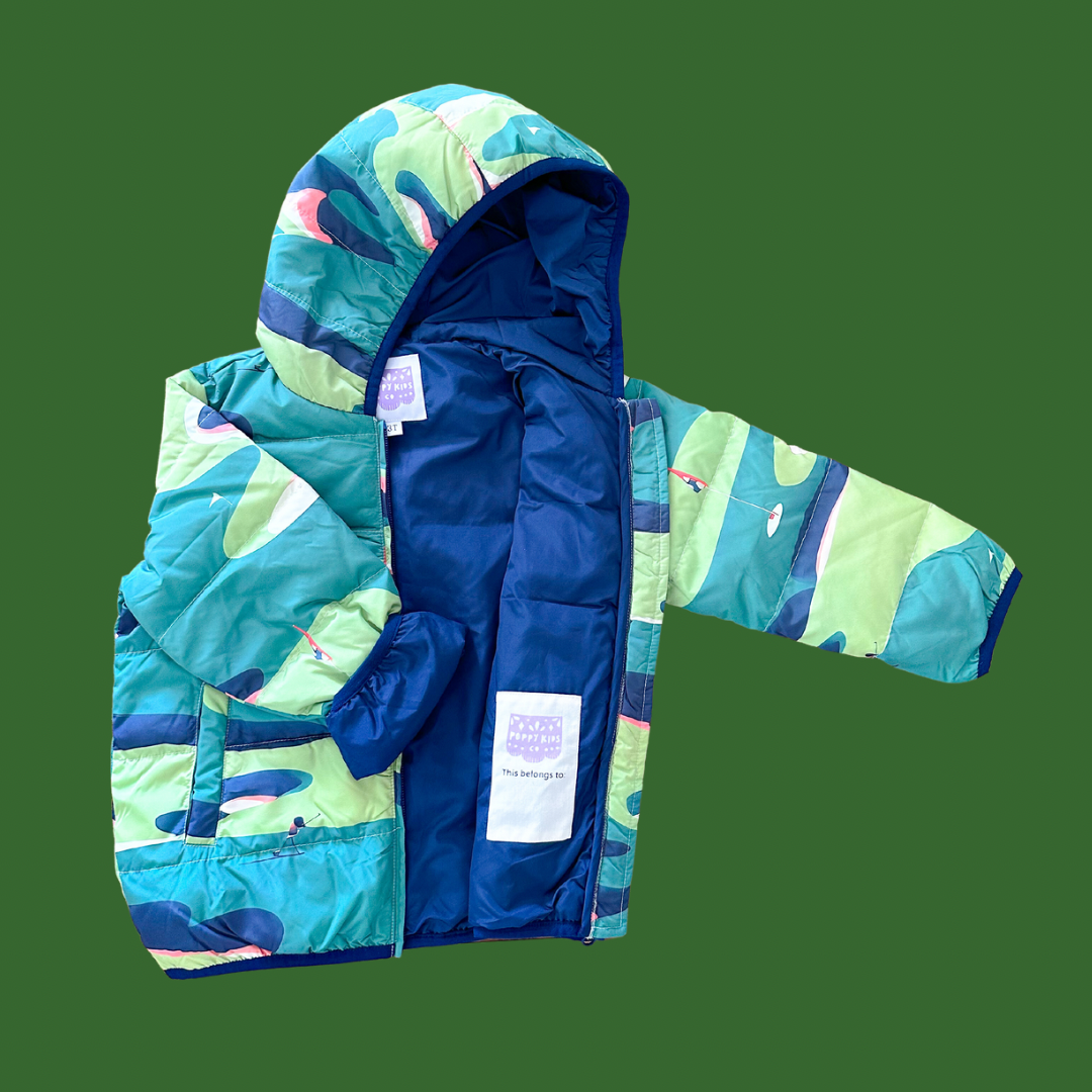 Blue puffer 2025 jacket boys