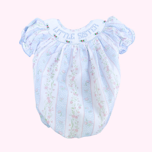 Blue Floral Little Sister Bubble
