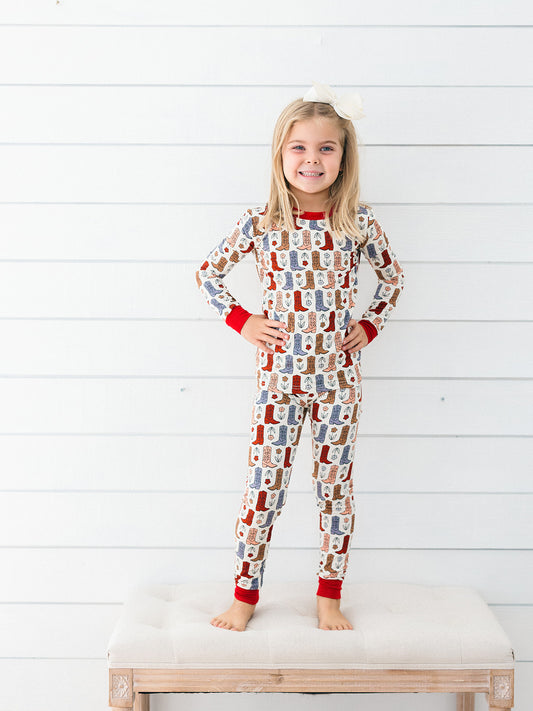 Boots and Blooms PJ Set