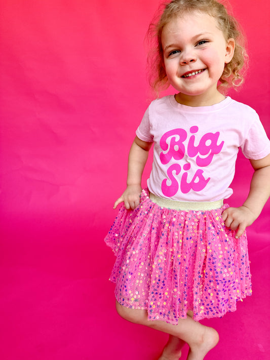 Hot Pink Sequin Skirt