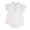 Pastel Stripes Polo Onesie