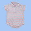 Red, White and Blue Stripes Polo Onesie