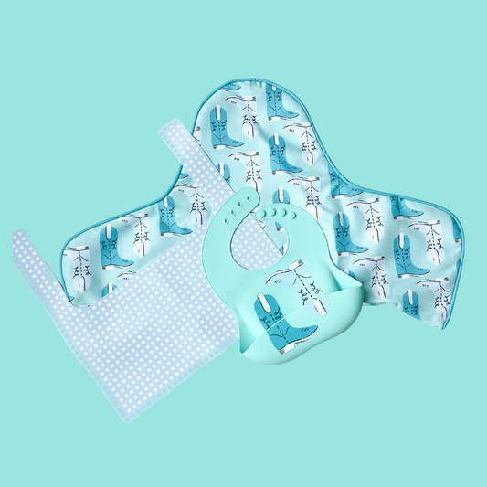 Green Boots Silicone Bib