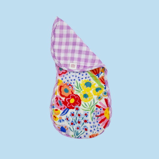 Louie Floral Muslin Burp Cloth