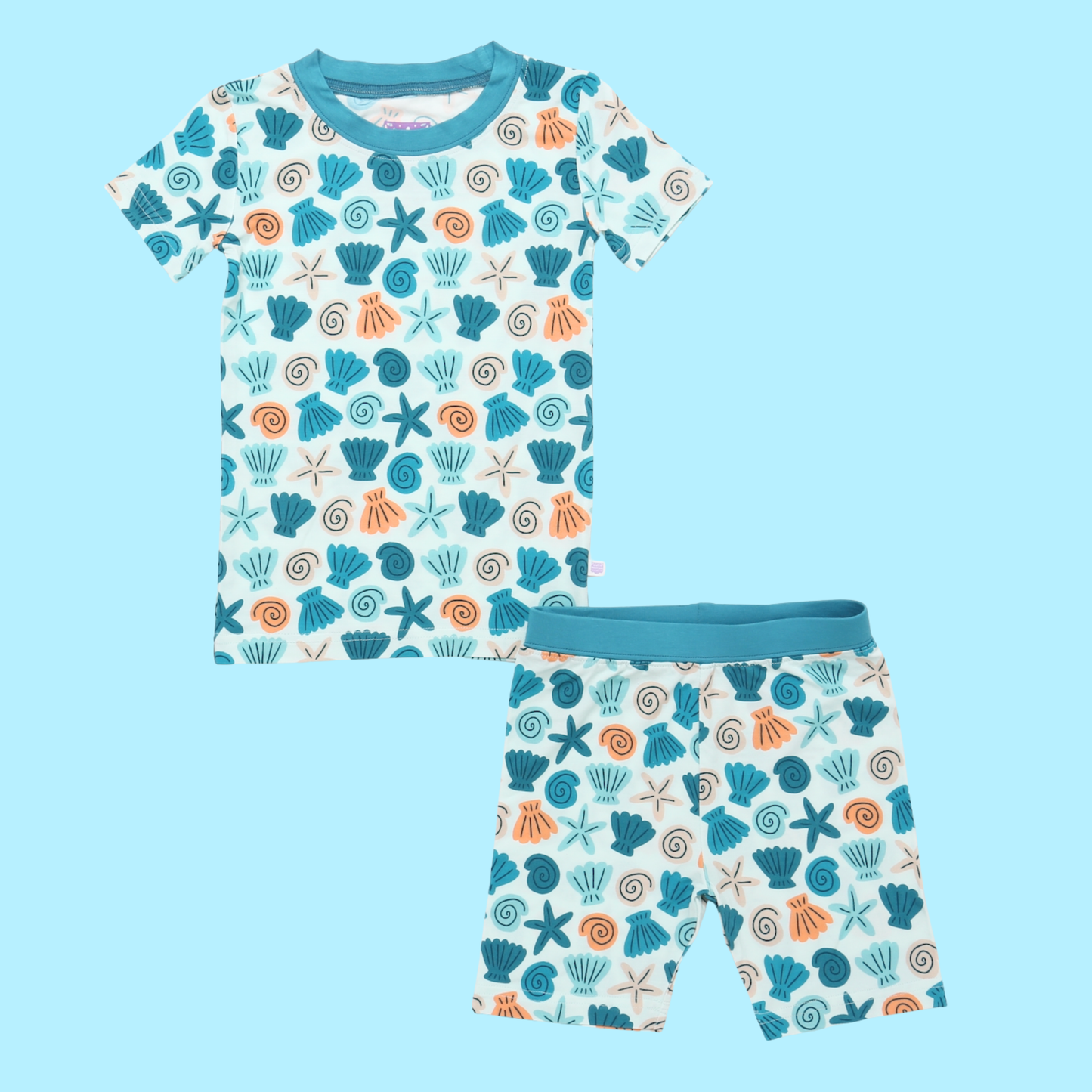 Blue Seaside Short PJ Set