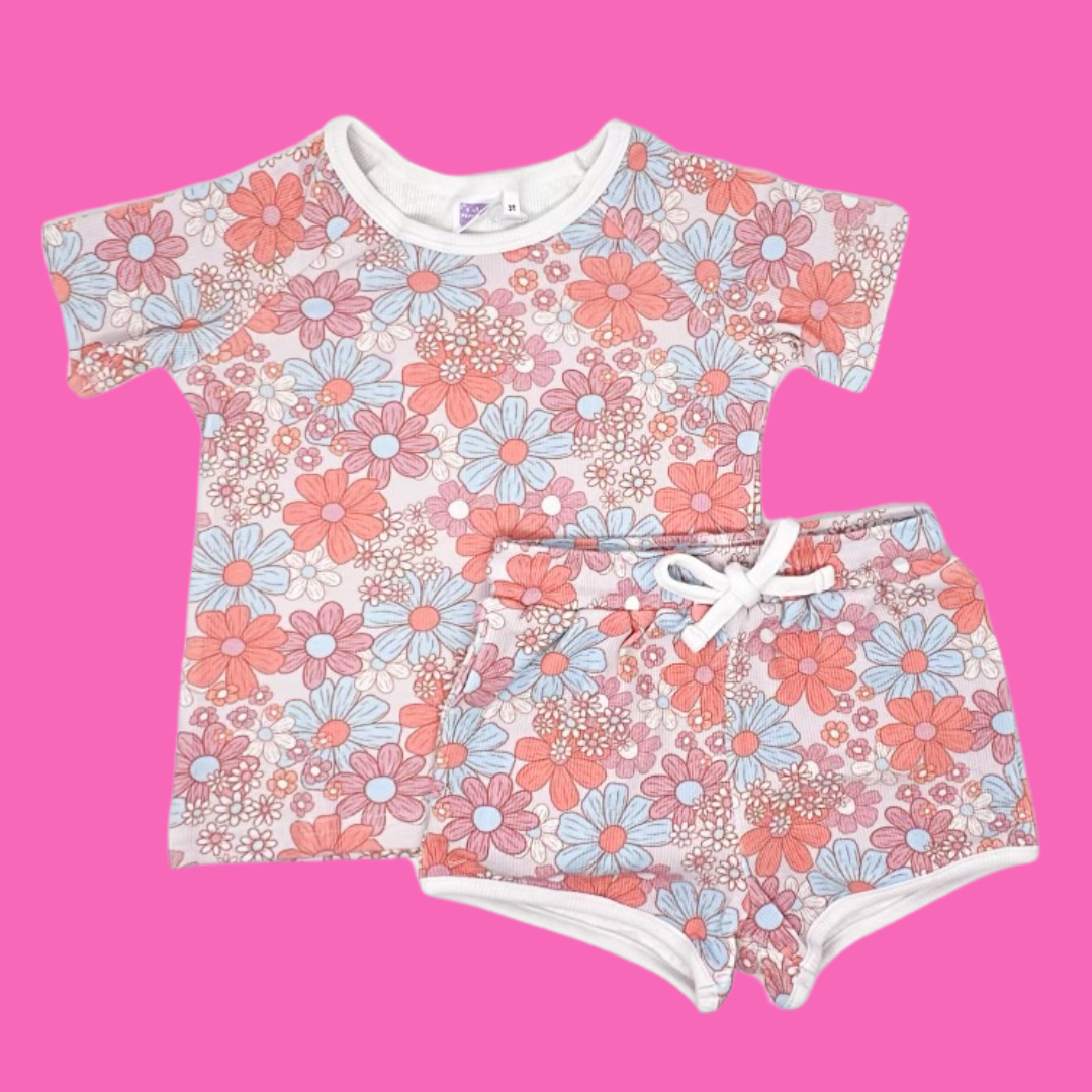 Flower Power Short Set