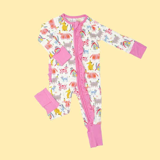 Party Puppy Ruffle Romper