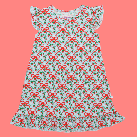 Strawberry Bows Bamboo Dress