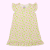 Pink and Green Floral Bamboo Dress