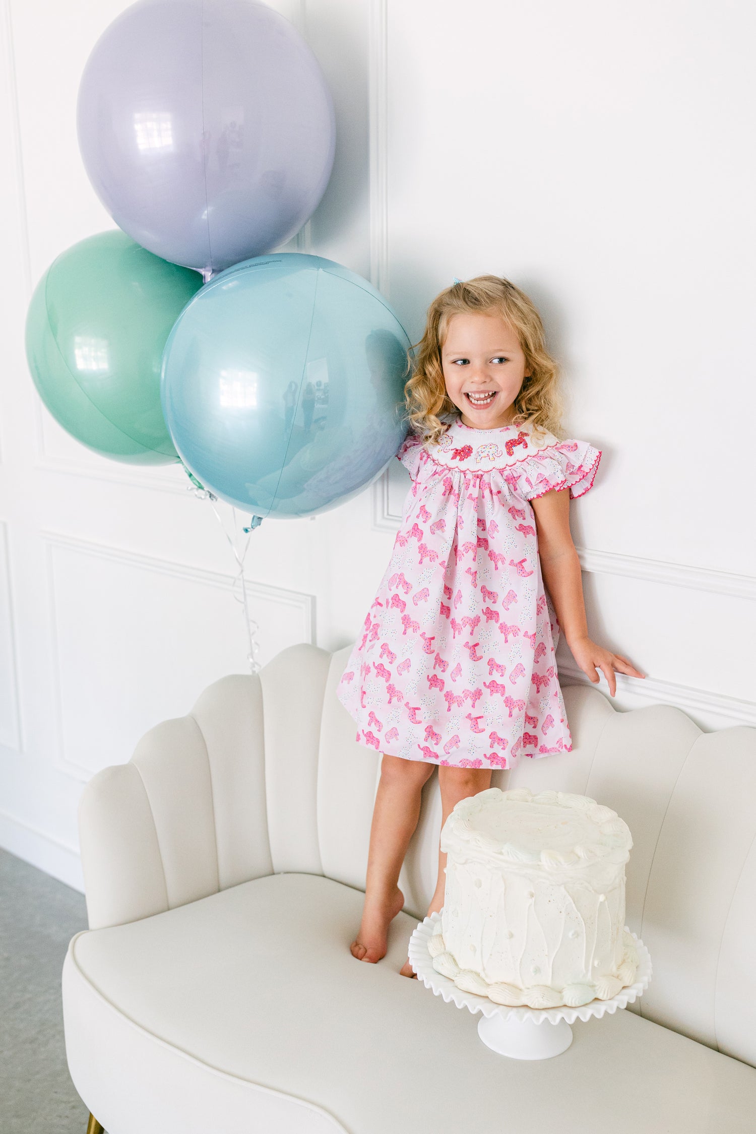 blue dress for baby girl Smocked Animal Cookie Dress I Poppy Kids Co blue dress for baby girl Smocked Animal Cookie Dress I Poppy Kids Co