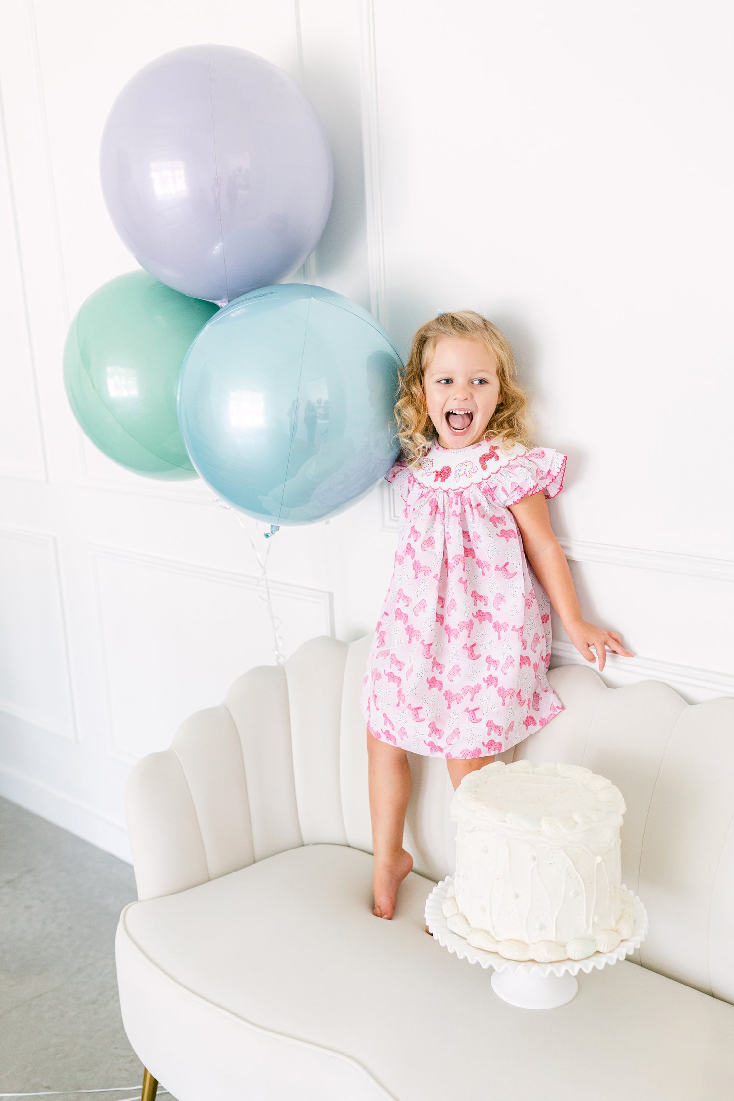 Smocked Animal Cookie Dress I Poppy Kids Co Smocked Animal Cookie Dress I Poppy Kids Co