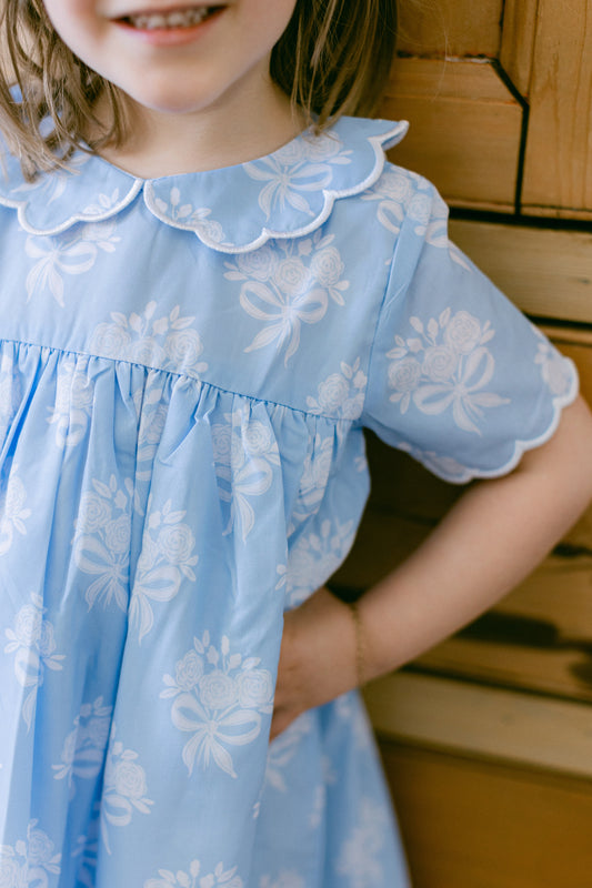 Blue Bouquet Dress