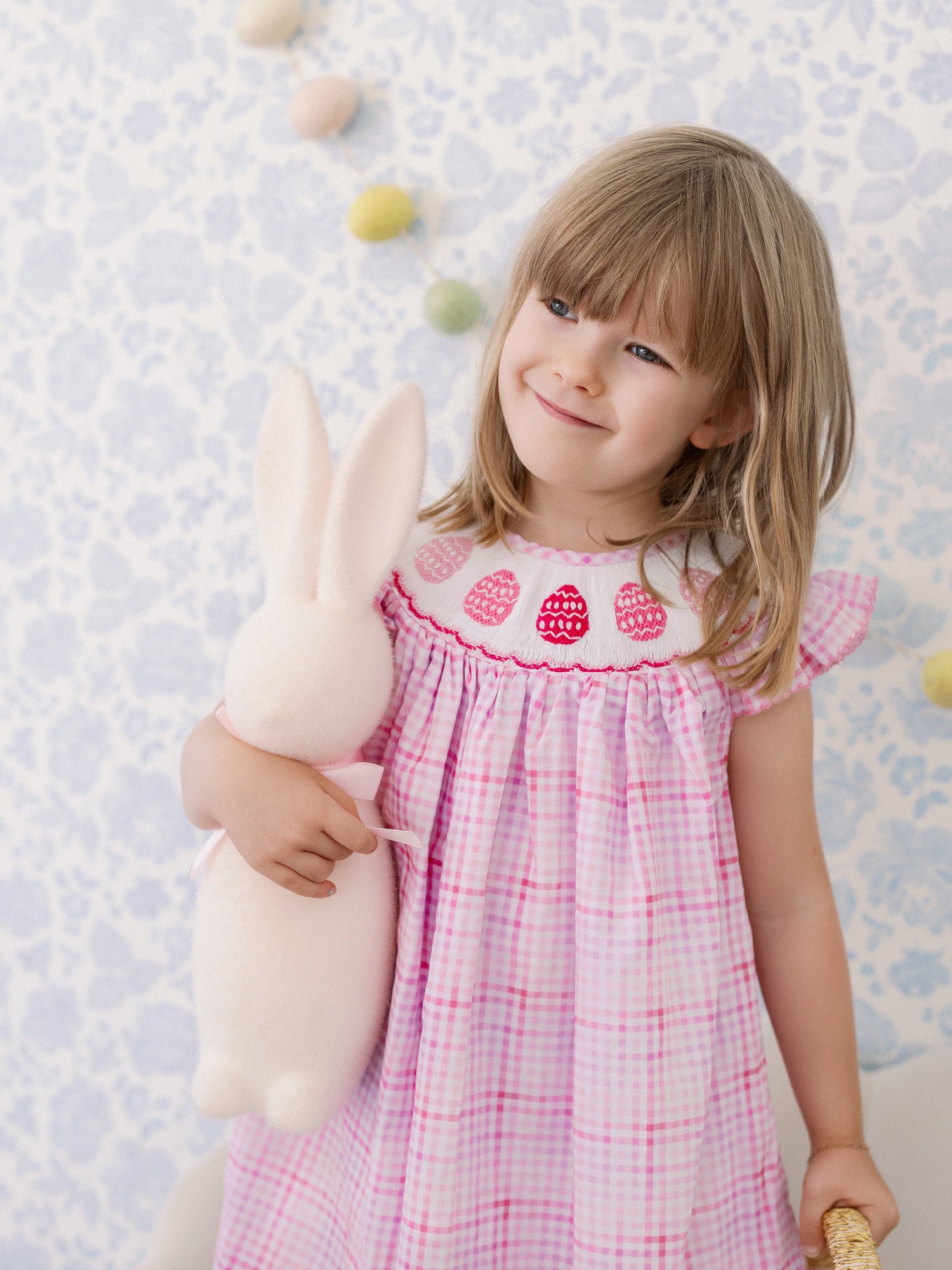 Pink Easter Egg Smocked Dress I Poppy Kids Co Pink Easter Egg Smocked Dress I Poppy Kids Co