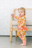 Fall Flowers Premium Ruffle Romper