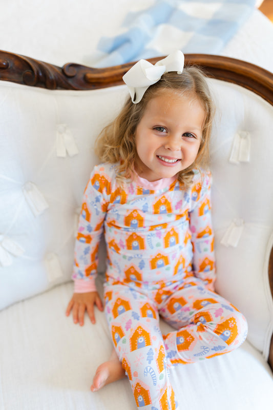 Purple Gingerbread House Premium PJ Set