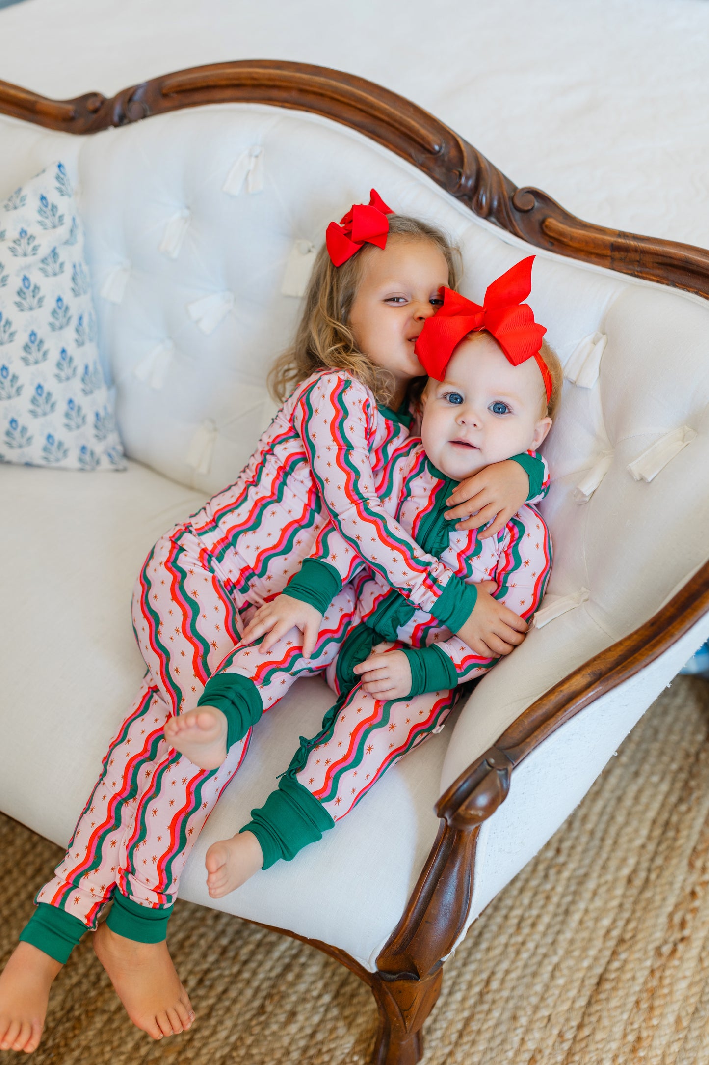 Starry Christmas Premium Ruffle Romper