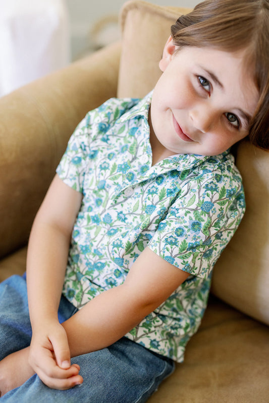 Cam Floral Boys' Polo