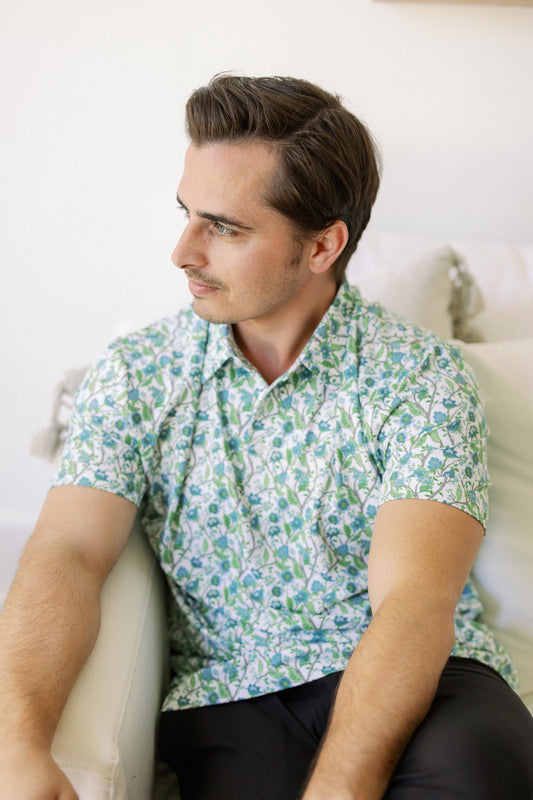 Cam Floral Men's Polo