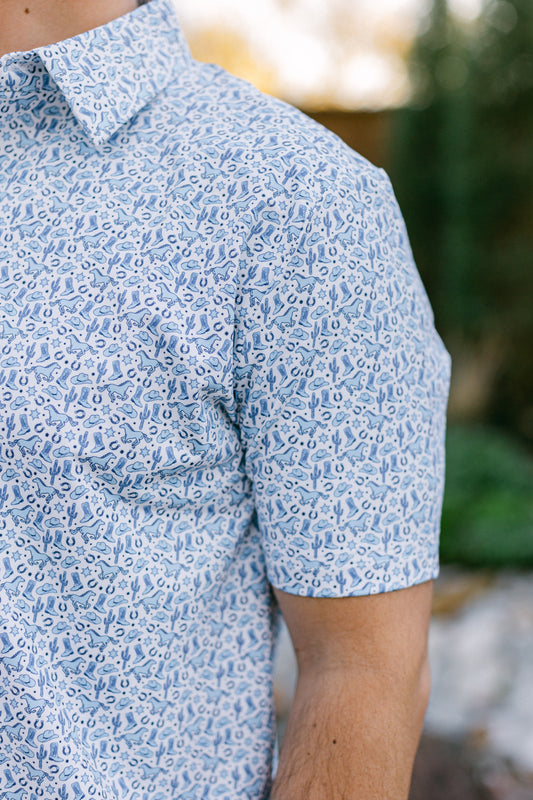 Western Men's Polo (FINAL SALE)