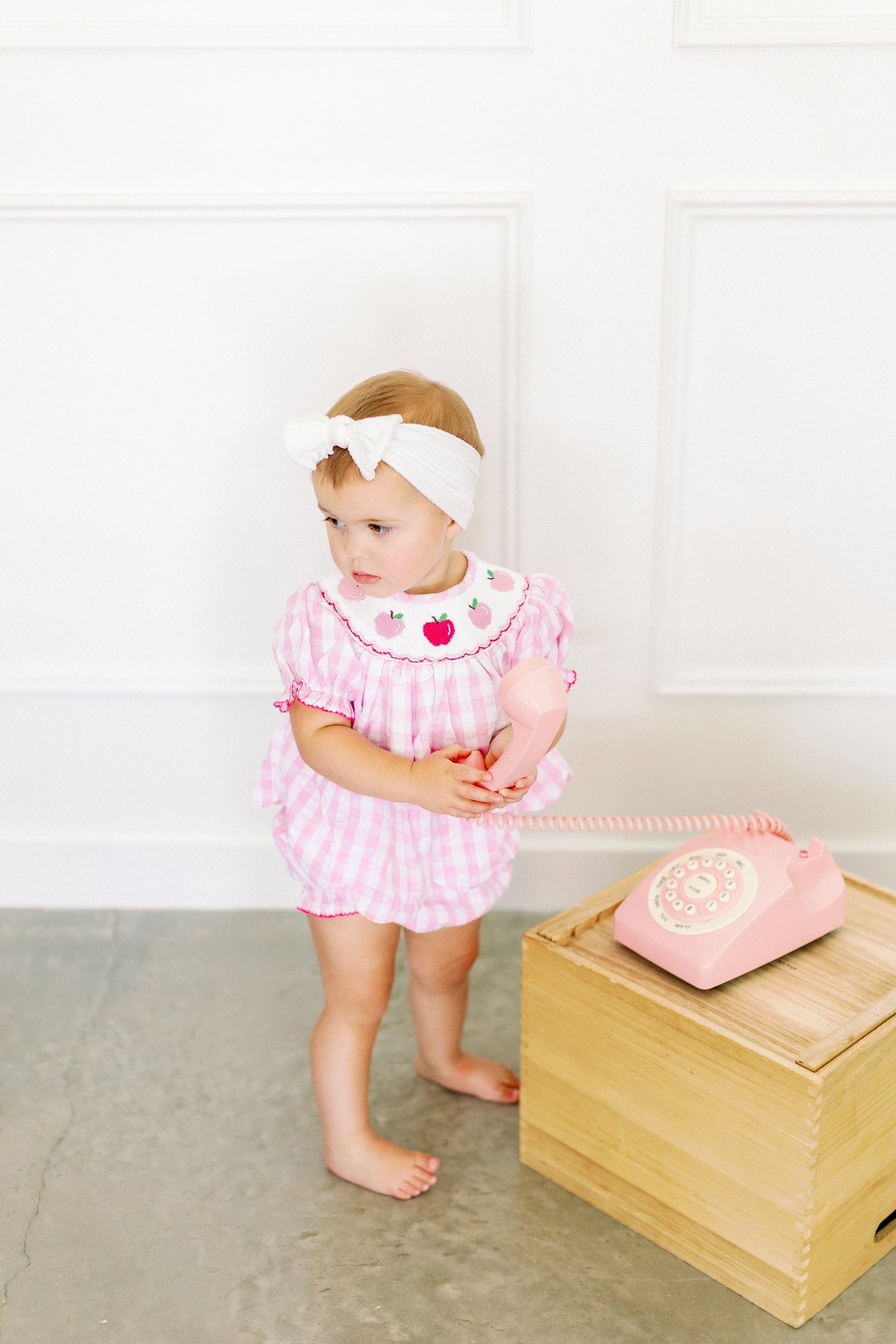 Pink Apple Diaper Cover Set