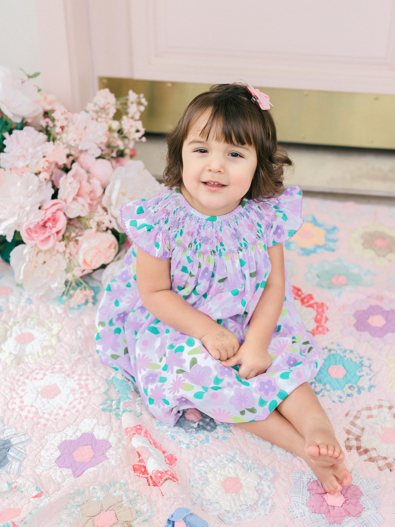 Poppy Kids Co Emmie Smocked Dress | Green | 6y | Cotton/Polyester/Fabric | Maisonette Poppy Kids Co Emmie Smocked Dress | Green | 6y | Cotton/Polyester/Fabric | Maisonette