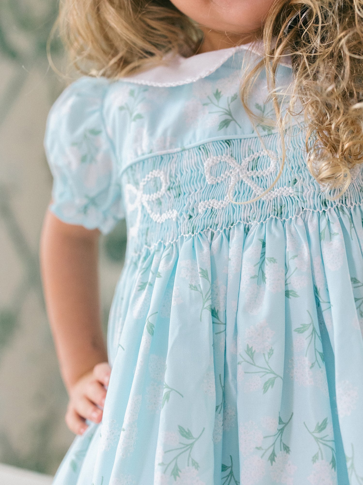 Blue Hydrangea Smocked Dress I Poppy Kids Co Blue Hydrangea Smocked Dress I Poppy Kids Co