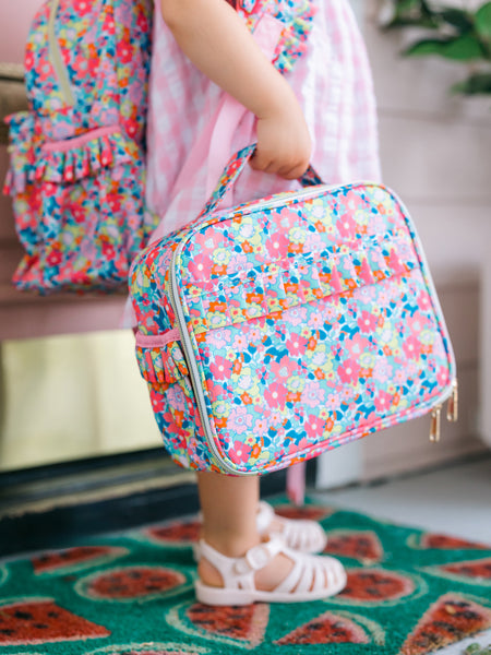 Colorful Floral Wipeable Lunchbox I Poppy Kids Co