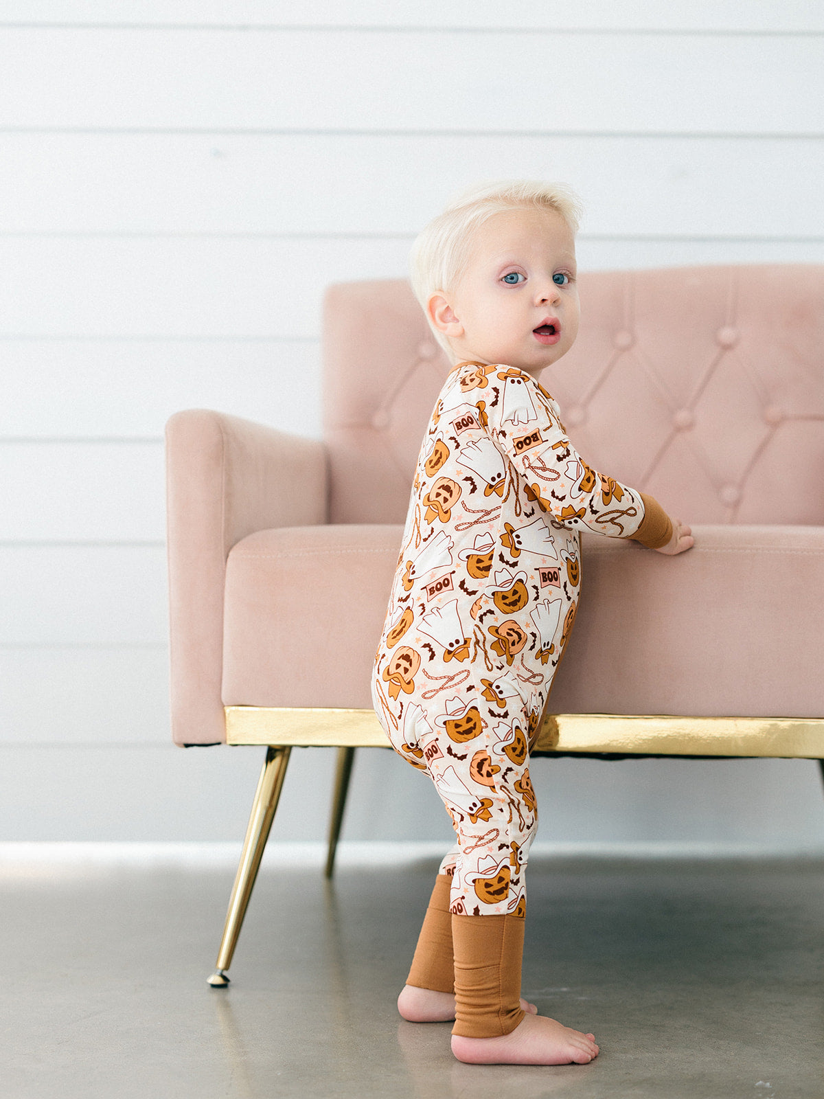 Howdy Halloween Zipper Romper
