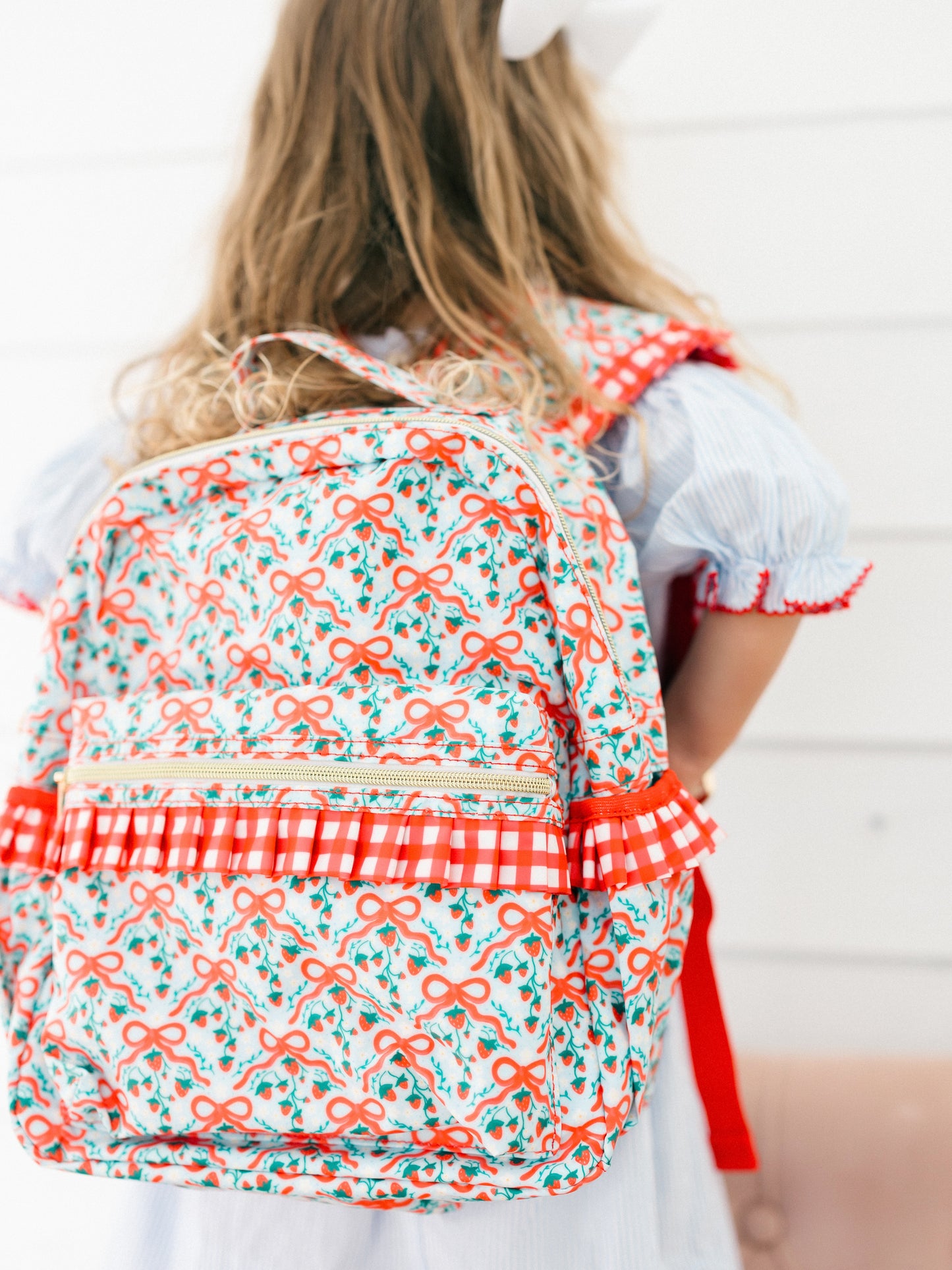 Strawberry Bows Backpack