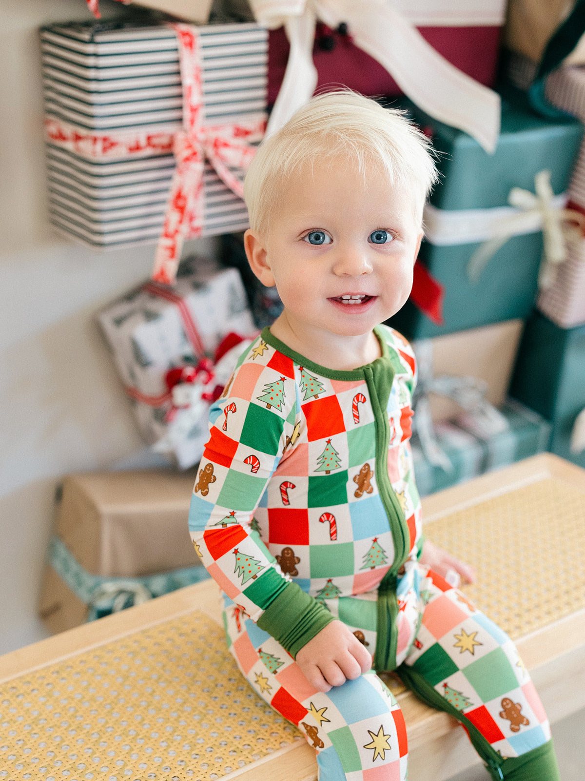 Christmas Crew Zipper Romper