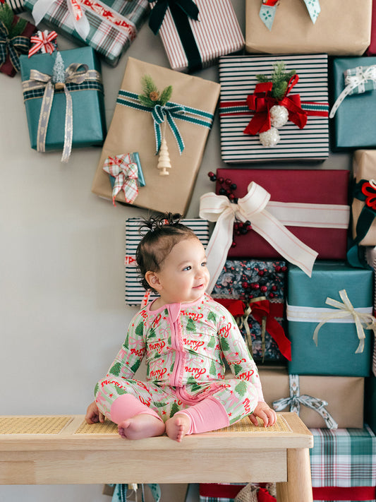 Merry and Bright Ruffle Romper