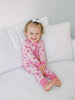 Purple Christmas Tree Premium Ruffle Romper