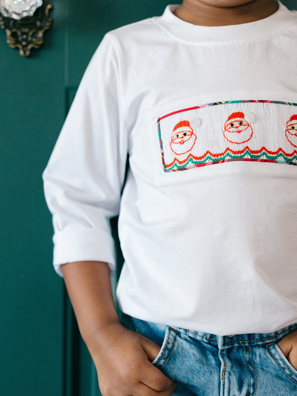 Smocked Santa T-Shirt