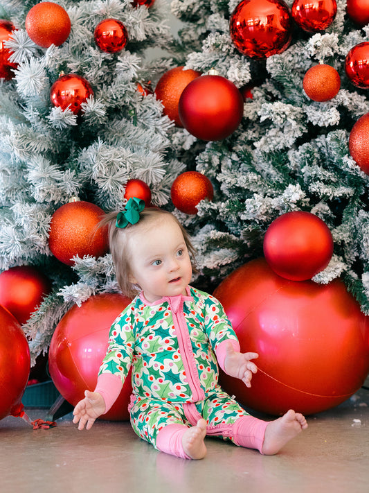 Holly Jolly Ruffle Romper