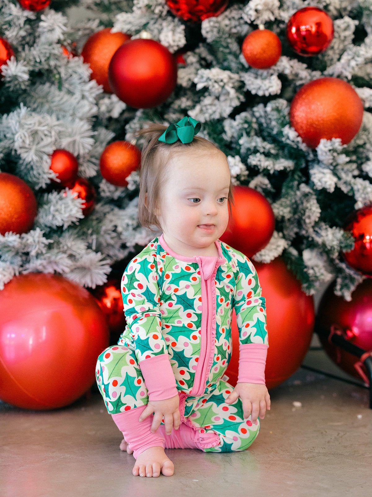 Holly Jolly Ruffle Romper