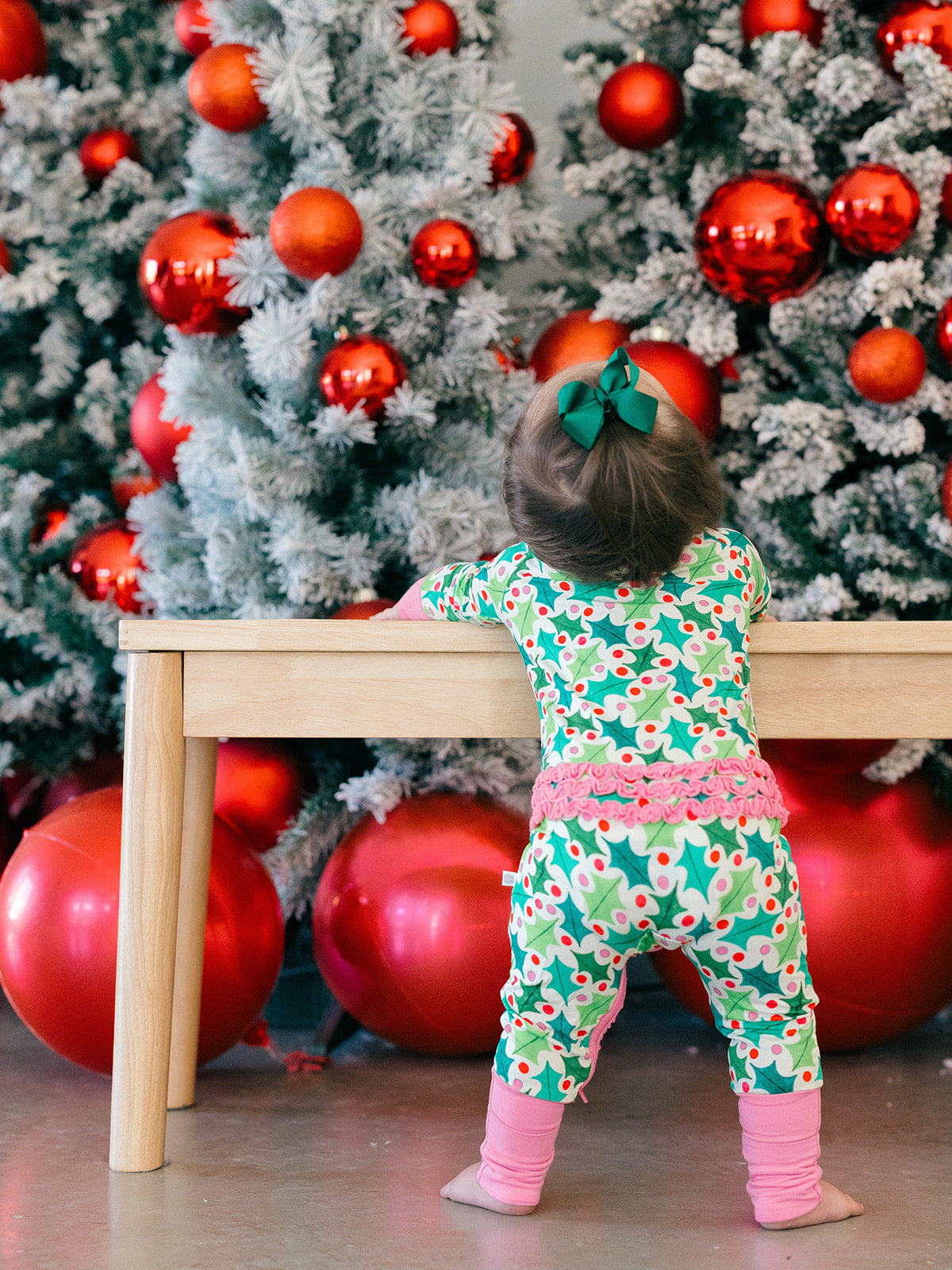 Holly Jolly Ruffle Romper