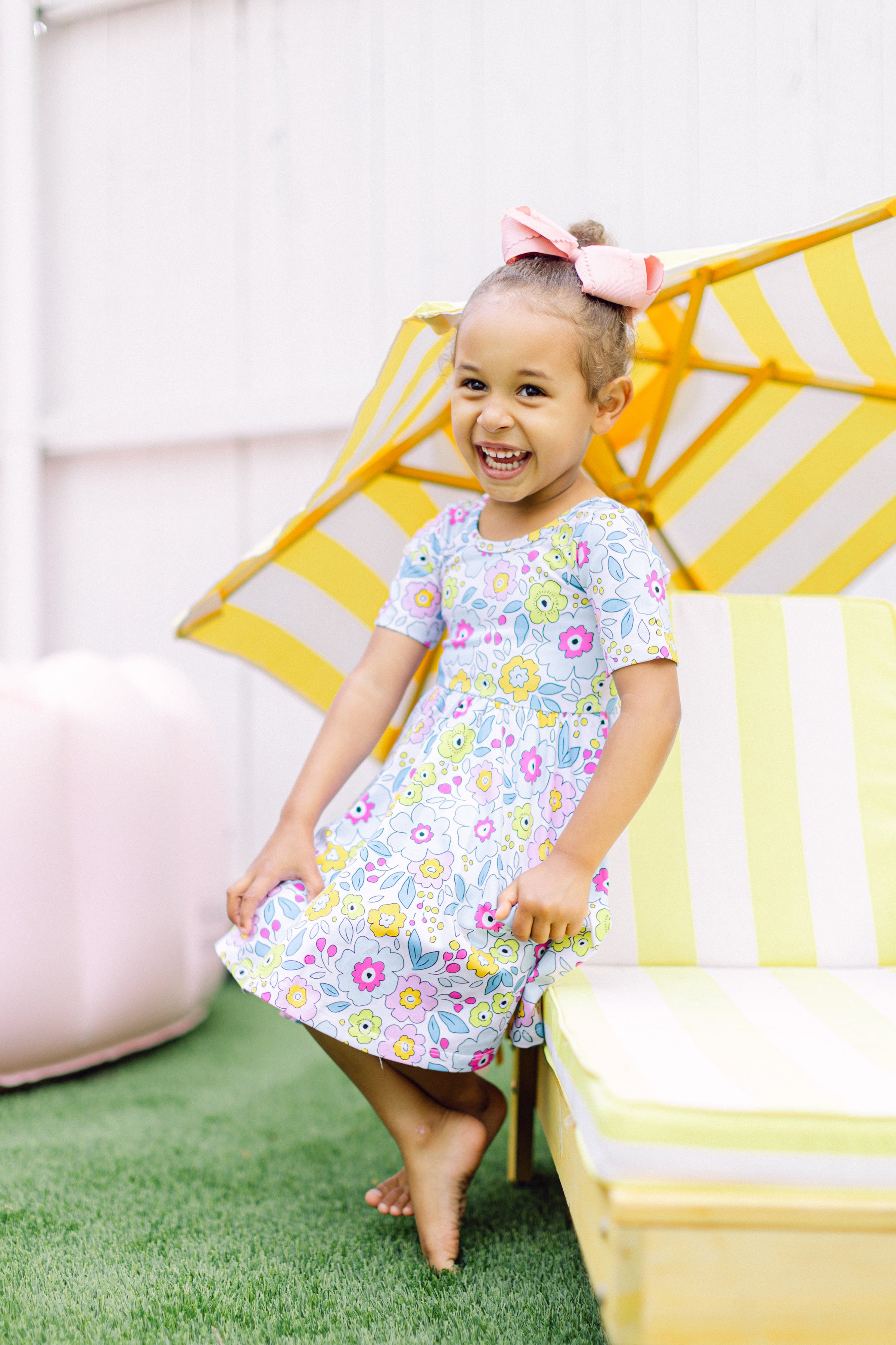 Little sleepies golden poppies twirl dress 12-18 outlet mos