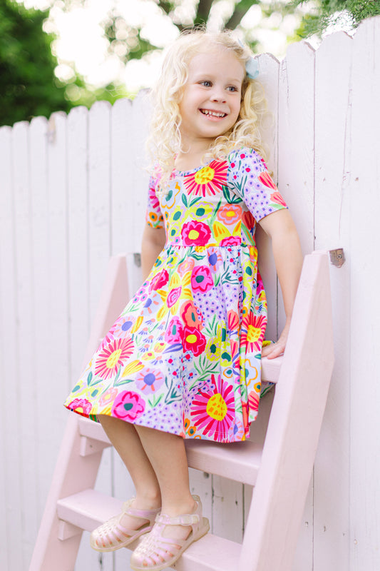 Louie Floral Twirl Dress