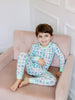 Blue Convo Hearts PJ Set