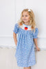 Blue Apple Dress