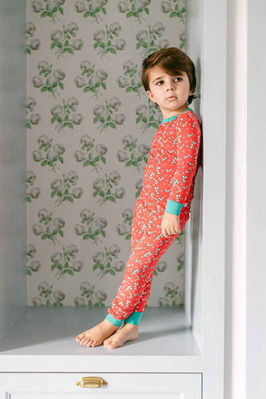 Red and Green Candy Cane Premium PJ Set