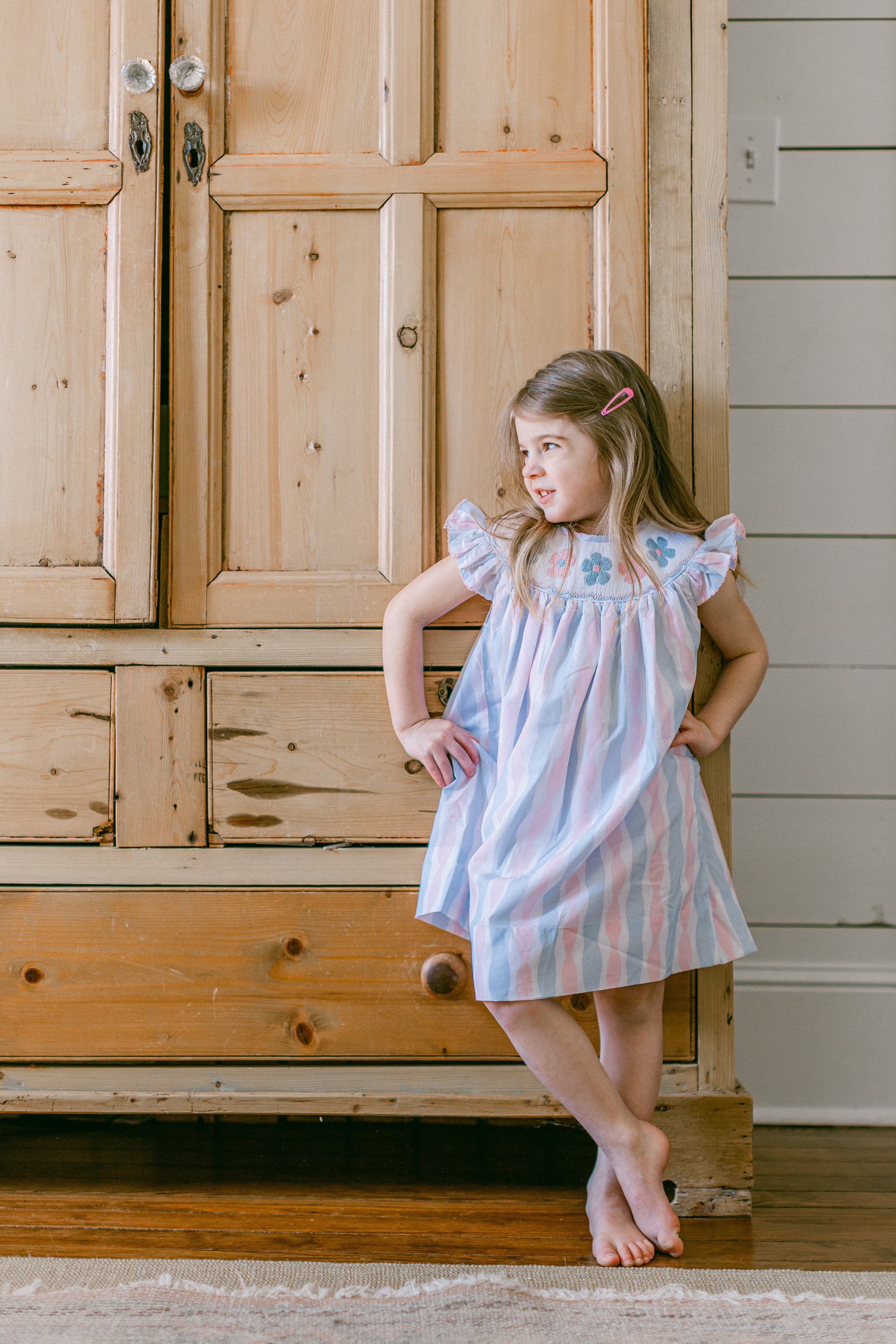 ワンピース Apolina Kids Fay Dress Cornflower 3-5y Apolina Kids Fay Dress Cornflower 3-5y