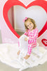 Pink Heart Check Premium PJ Set